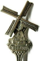 Holland Windmill Ornate Collectible Souvenir Spoon Silver Plate Demet Vi... - £31.10 GBP