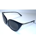NEW JUDITH LEIBER Inscribed Rhinestone Black Comet Sun Sunglasses + Case - $125.99