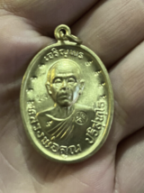 Talisman Phra LP Koon Long Life Wat Banrai Wealth Holy Gold Buddha Thai ... - $24.75