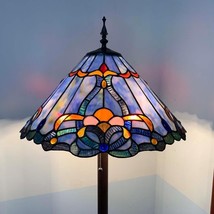 Bieye Baroque Tiffany Style Stained Glass Floor Lamp for Living Room Home - £196.38 GBP