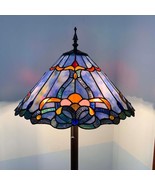 Bieye Baroque Tiffany Style Stained Glass Floor Lamp for Living Room Home - £190.26 GBP