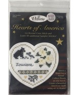 Hearts of America &quot;Louisiana&quot; HA#18 Half Scotch Stitch 2002 - $13.47 CAD
