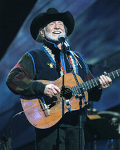 Willie Nelson iconic pose in concert 16x20 Poster - $19.99