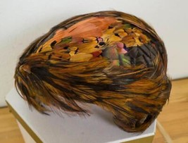 Vintage à Plumes Coiffe Chapeau Martha&#39;s Pleasant Hills Hk - $314.62