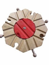 Thomas The Tank Engine Wooden Railway  Round About Turn Table Wheel House Play - £8.55 GBP