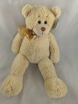 First Main Boone Bear Plush 14 Inch Tan 1154 Stuffed Animal Toy - £8.89 GBP