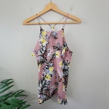 Renee C | Dusty Pink Floral Cami Tank Top, size small - £15.47 GBP