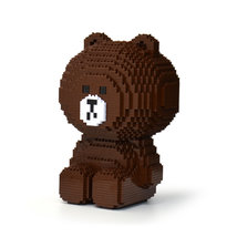 Brown (Line Friends) Brick Sculpture (JEKCA Lego Brick) DIY Kit - £64.25 GBP
