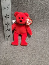 TY Baby Beanies DIVINE Holiday Angel Red Bear Plush Ornament New w/Tags ... - £3.71 GBP