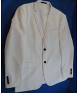 2 BUTTON DESIGNER BRAVEMAN WHITE SUIT JACKET TUXEDO 40R / 40 REGULAR - €46,72 EUR