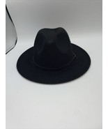 LISIANTHUS Men Or Womens BELT BUCKLE FEDORA HAT Black NEW - $34.65