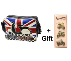 British Invasion Scooter mod bag Vespa retro union jack NEW + GIFT MAGNET SET - £45.13 GBP