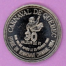 1986 Quebec City Quebec Municipal Trade Dollar or Token 1984 Effigy Quebec 84 - £4.67 GBP