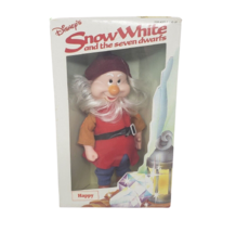 VINTAGE BIKIN SNOW WHITE AND THE SEVEN DWARFS 6.5&quot; FULLY JOINTED HAPPY DOLL - $19.00
