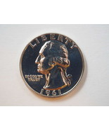 1961 P Washington Quarter Silver Proof - SKU 35-0243-USQ-PR - £7.98 GBP
