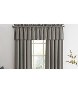 Sun Zero-Madison Valance Grey 54&quot;W X18&quot;L 3&quot; rod pocket Room Darkening - $14.24