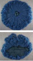 TEAL Blue A-line Tulle Mini Skirt Custom Plus Size Women Girl Fluffy Tulle Skirt image 6