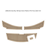 2008-2012 Sea Ray 185 Sport Synthetic PVC Teak Swim Platform Pad Mat Flo... - $640.03 CAD