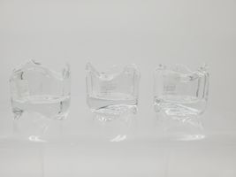 IKEA Set Of 3 Clear Stackable Glass Candle Holder Votive Candle Tea Ligh... - $210.85 MXN