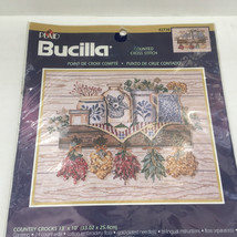 Bucilla counted cross stitch kit 42730 country crocks pattern  - $375.39 MXN
