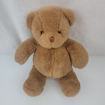 Gund Light Brown Stuffed Plush Teddy Bear Sewn Nose 10&quot; sitting 14&quot; standing VTG - £38.87 GBP