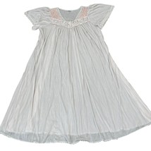 Miss Elaine Vintage Union Made XXL Women&#39;s Nylon Light Pink Nightgown - £22.49 GBP