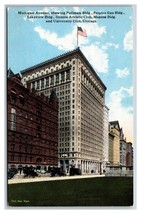 Buildings Along Michigan Avenue Chicago Illinois IL UNP DB Postcard Y5 - £3.05 GBP