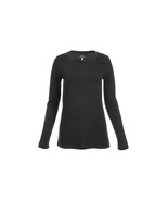 Blue Mountain YLK-1071 Black Women&#39;s Long-Sleeve Solid Scoop Neck T-Shir... - $38.15 CAD