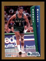 1992-93 Fleer #52 Rodney McCray Dallas Mavericks - $1.98