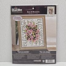 Bucilla Plaid Bees &amp; Blossoms Stamped Cross Stitch Kit #45580 - $49.40