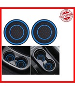 Washable Blue Car Cup Holder Coasters - Universal Fit Silicone Inserts, ... - $31.66 CAD