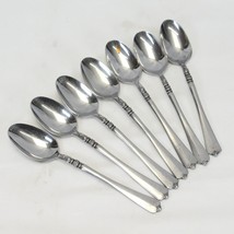 Orleans Cherie Teaspoons 6 1/4&quot; Stainless Lot of 7 - £36.11 GBP