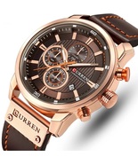  Watch Men Leather Sports Watches Men&#39;s Army Military Quartz Wristwatch ... - $69.99+