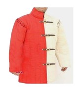 Thick Padded Red And White Medieval Gambeson Costumes Suit Of Armor - £65.10 GBP