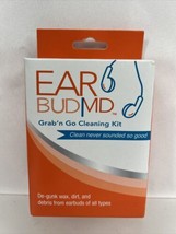 Ear Bud MD - Grab’n Go Cleaning Kit Wax Magnifying Glass Brush Towelettes ￼ - £5.49 GBP