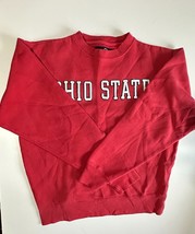 Vintage J.America Ohio State Sweatshirt Men Size Medium Red Cotton Crew - £22.85 GBP