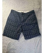 J Crew Blue Chino Shorts All Over Print Design Mens Casual Summer Wear S... - $11.39