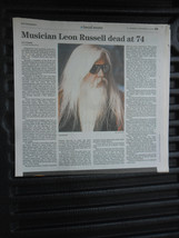 Leon Russell obituary - The Tennessean newspaper - £7.99 GBP