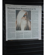 Leon Russell obituary - The Tennessean newspaper - $10.00