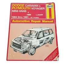 Haynes 1231 Repair Manual Dodge Caravan Plymouth Voyager Mini Vans 1984-... - $7.91
