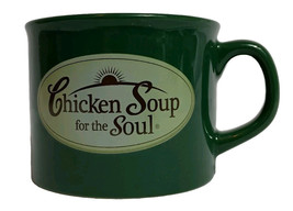 Chicken Soup for the Soul Large Oversized Mug Bowl Green Cup - $92.27 MXN