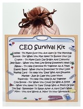 CEO Survival Kit - Fun, Novelty Gift &amp; Greetings Card / Secret Santa - £6.57 GBP