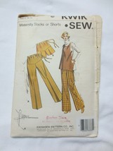 Kwik Sew Maternity Slacks Shorts Kerstin Martensson Size 8-12 - $5.00