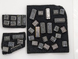 Large NOS Lot of 30+ Vintage Quality Op Amp IC&#39;s TI Samsung RCA+ LM324N ... - $24.74