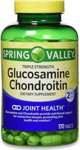 Spring Valley Triple Strength Glucosamine Chondroitin Supplement - 170 C... - £19.58 GBP