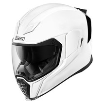 Gloss White Icon Airflite Motorcycle Adult Mens Street Bike Helmet All Sizes - £175.91 GBP+