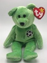 Ty Beanie Babies Kicks The Soccer Bear 1998 Date Code Error #4 - $4.99