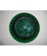 depression commemorative emerald green press glass small - $35.00