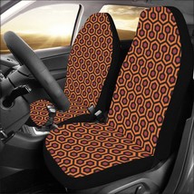Brown Hotel Overlook Hexagon Geometric Pattern Car Seat Covers (Set of 2) - £44.66 GBP