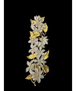 Vintage Wall Hainging Gold Plaque FLOWER Homeco USA D7322 - $369.26 MXN